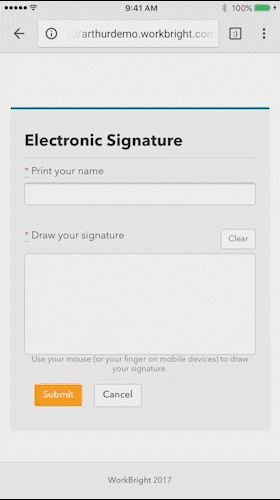 workbright digital signature